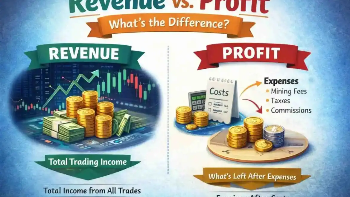 Revenue vs Profit in Crypto, Finance, and Trading Fully Explained