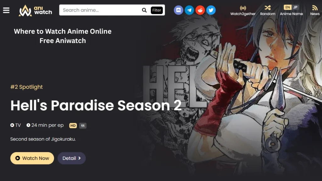 Where to Watch Anime Online Free Aniwatch