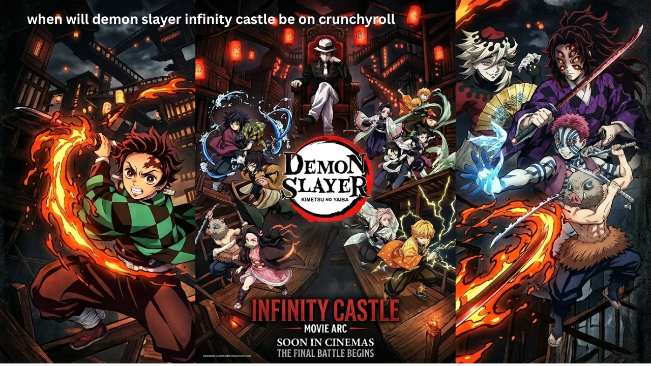 when will demon slayer infinity castle be on crunchyroll